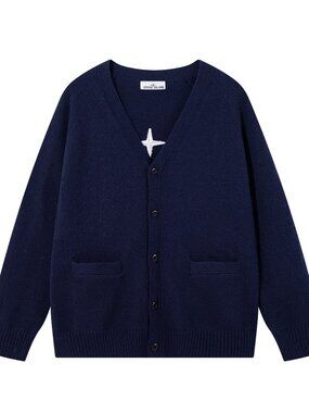 Stone Island FW25 Holiday only Navy Blue Sweater